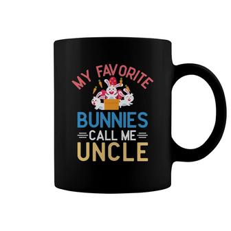 My Favorite Bunnies Call Me Uncle Coffee Mug - Seseable