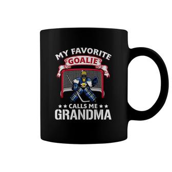 My Favorite Goalie Calls Me Grandma Soccer Hockey Gift Coffee Mug | Mazezy