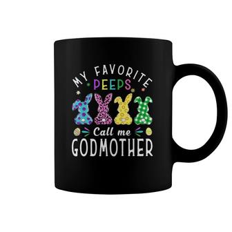 My Favorite Peeps Call Me Godmother Easter Bunny Egg Leopard Coffee Mug | Mazezy