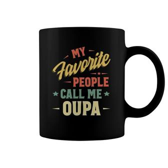 My Favorite People Call Me Oupa Vintage Father's Day Coffee Mug | Mazezy