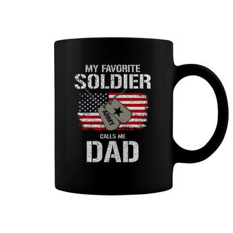 My Favorite Soldier Calls Me Dad Coffee Mug | Mazezy