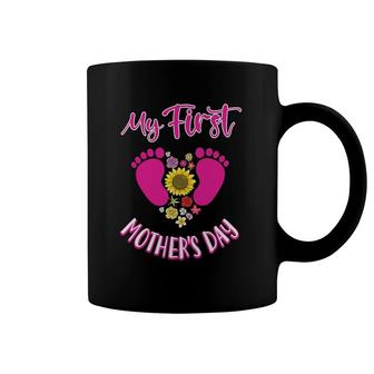 My First Mother's Day Cute Newborn Mom Celebration Coffee Mug | Mazezy