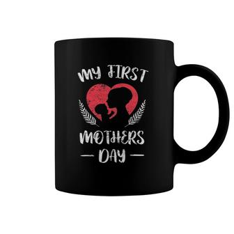 My First Mothers Day New Mommy Wife Official Mom Baby Child Coffee Mug | Mazezy