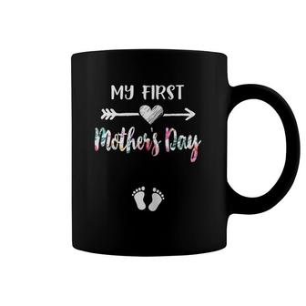 My First Mothers Day Pregnancy Announcemen Mom Coffee Mug | Mazezy