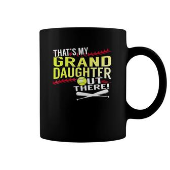 My Granddaughter - Baseball And Softball Grandpa & Grandma T Coffee Mug | Mazezy