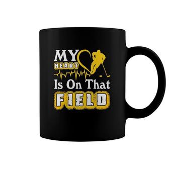 My Heart Is On That Field Hockey Lovers Coffee Mug | Mazezy