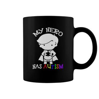 My Hero Has Autism Cute Boy Awareness Coffee Mug | Mazezy