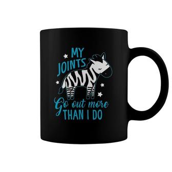 My Joints Go Out More Than I Do Zebra Ehlers-Danlos Syndrome Coffee Mug | Mazezy