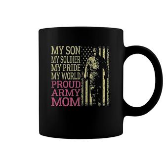My Son My Soldier Hero - Proud Army Mom Military Mother Gift Coffee Mug | Mazezy