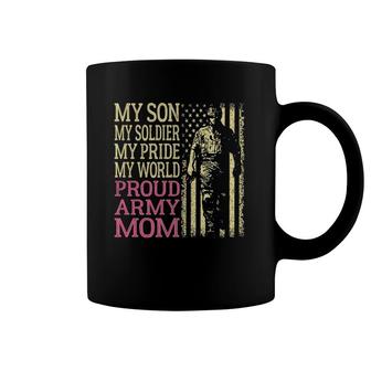 My Son My Soldier Hero Proud Army Mom Us Military Mother Coffee Mug | Mazezy