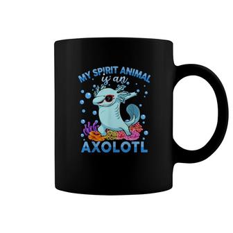 My Spirit Animal Is An Axolotl Kid Boy Dabbing Axolotl Coffee Mug | Mazezy