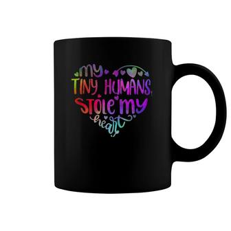 My Tiny Humans Stole My Hearts Teacher Coffee Mug | Mazezy