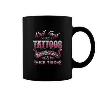 Nail Tech Gifts Pretty Eyes Coffee Mug | Mazezy