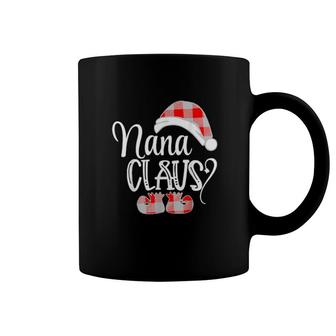 Nana Claus Grandkids Christmas Grandma Santa Hat Coffee Mug | Mazezy