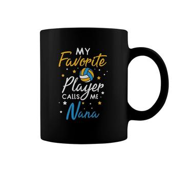 Nana Volleyball Fan Player Team Sport Grandmother Coffee Mug | Mazezy