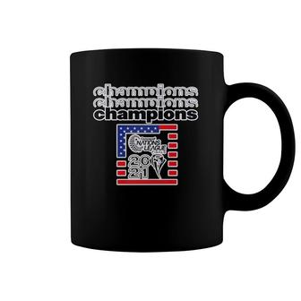 Nations League Usa 2021 Champions American Flag Premium Coffee Mug