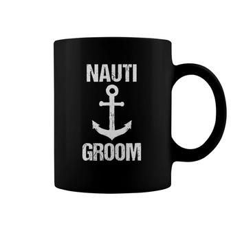 Nauti Groom Boaters Wedding Gift Wedding Cruise Tee Coffee Mug | Mazezy