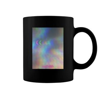 Neon Waning Moon Graphic Print Coffee Mug