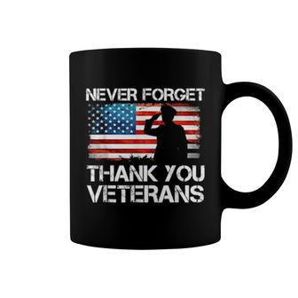 Never Forget Thank You Veterans, Veterans Day Usa Flag Coffee Mug | Mazezy