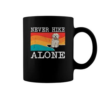 Never Hike Alone Coton De Tulear Graphic Hiking Coffee Mug | Mazezy