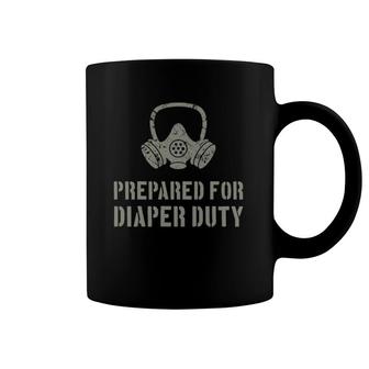 New Dad Prepared For Diaper Duty Funny Coffee Mug | Mazezy