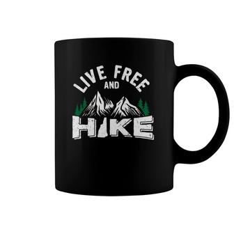 New Hampshire Live Free And Hike Gift Nh Hiking Coffee Mug | Mazezy