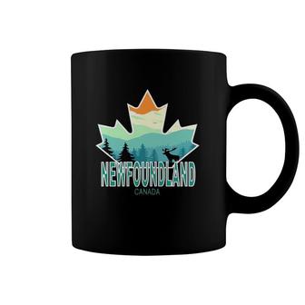 Newfoundland Canada Maple Leaf Coffee Mug | Mazezy
