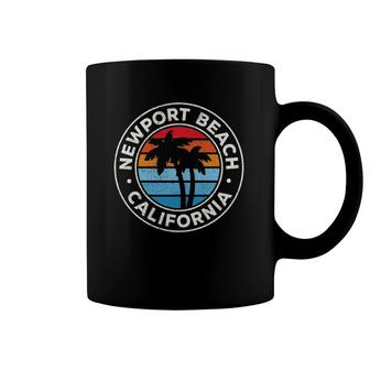 Newport Beach California Ca Vintage Graphic Retro 70S Coffee Mug | Mazezy