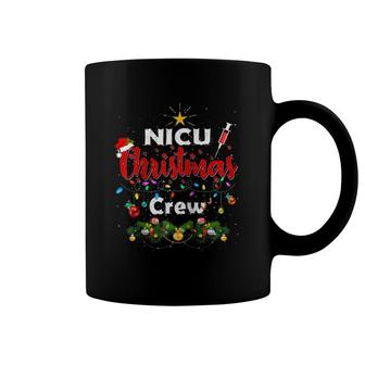 Nicu Nurse Crew Christmas Icu Neonatal Nursing Gift Raglan Baseball Tee Coffee Mug | Mazezy