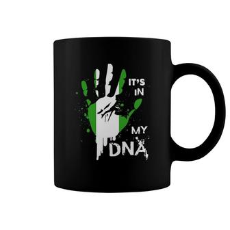 Nigeria It's In My Dna Nigerian Flag Proud Fingerprint Coffee Mug | Mazezy