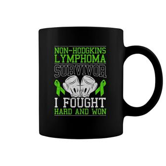 Non Hodgkin Lymphoma Survivor I Fought Hard And Won Coffee Mug | Mazezy