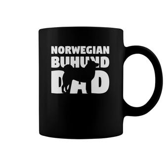Norwegian Buhund Gift For Dog Father Norwegian Buhund Dad Coffee Mug | Mazezy