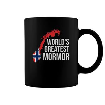 Norwegian Grandmother - Mormor Norway Flag Coffee Mug | Mazezy