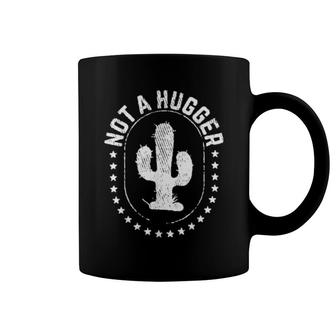 Not A Hugger Introvert Cactus Vintage Coffee Mug | Mazezy