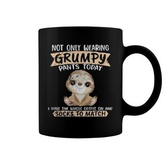 Not Only Wearing Grumpy Pants Nature Sleeping Choloepus Toed Coffee Mug | Mazezy