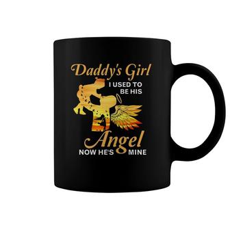 Now He's My Angel Daddy Dad Memorial Loss Of Father Coffee Mug | Mazezy