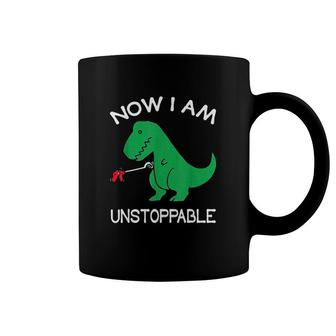 Now I Am Unstoppable Funny Tee Rex Coffee Mug | Mazezy