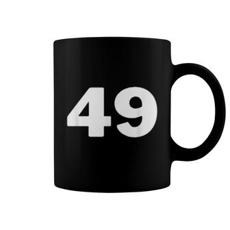 Nummer 49 Fortynine Jersey Sports Birthdays Coffee Mug | Mazezy