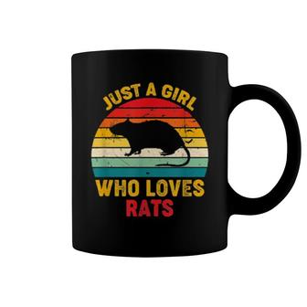 Nur Ein Mädchen, Das Ratten Liebt Retro Sunset Rats Coffee Mug | Mazezy