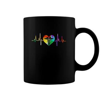 Nurse Caduceus Heartbeat 1 Ver2 Coffee Mug | Mazezy DE