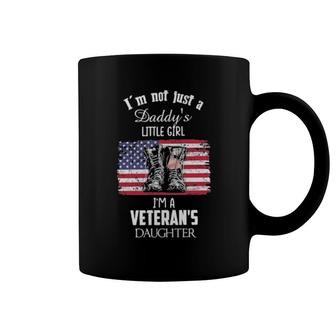 Official I'm Not Just A Daddy's Little Girl I'm A Veteran's Daughter American Flag Coffee Mug | Mazezy