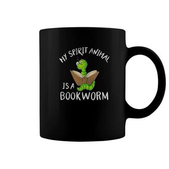Official My Spirit Animal Is A Bookworm Work Coffee Mug | Mazezy