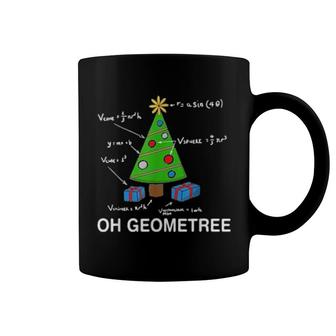 Oh Geometree Geometry Math Science Teacher Christmas Coffee Mug | Mazezy