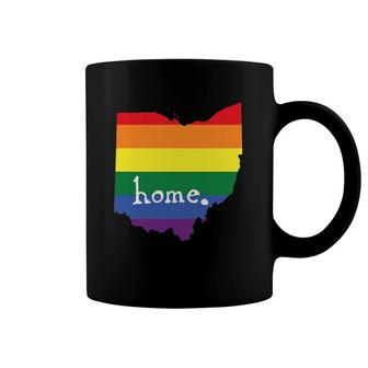 Ohio Gay Pride Tee - Lgbt Rainbow Home State Coffee Mug | Mazezy
