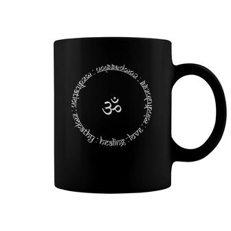 Om Love Mindfulness Compassion Meditation Empathy Coffee Mug | Mazezy