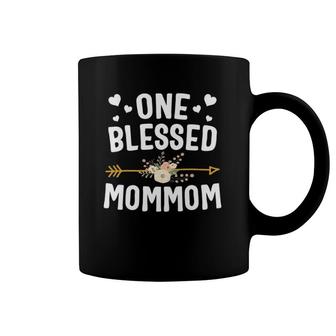 One Blessed Mommom Cute Mother's Day Coffee Mug | Mazezy CA