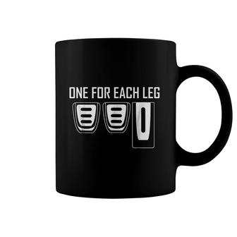One For Each Leg Three Pedals Manuals Coffee Mug | Mazezy