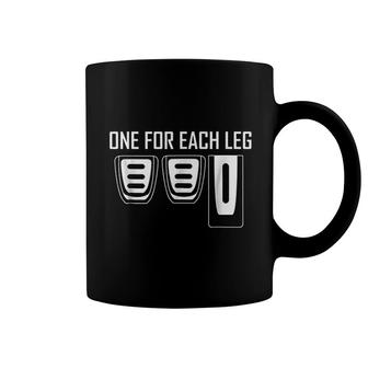 One For Each Leg Three Pedals Manuals Coffee Mug | Mazezy
