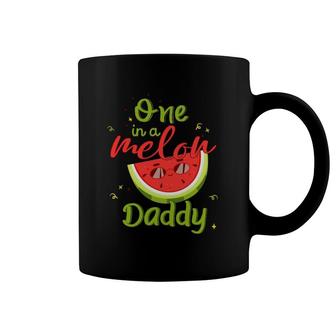 One In A Melon Daddy Watermelon Funny Family Matching Men Coffee Mug | Mazezy
