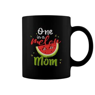 One In A Melon Mom Watermelon Funny Family Matching Men Coffee Mug | Mazezy